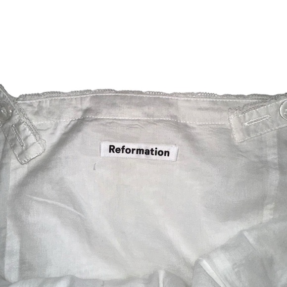 NWT Reformation Dianne Button Down Sleeveless Organic Cotton Midi Dress 8 - Picture 5 of 9